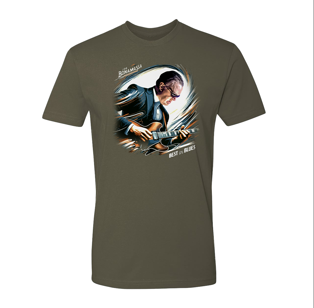 Joe Bonamassa Best in Blues t-skjorte svart brysttrykk