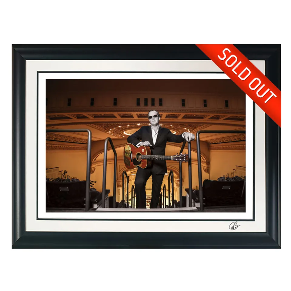Joe Bonamassa #30 Carnegie Hall Litografi signert innrammet