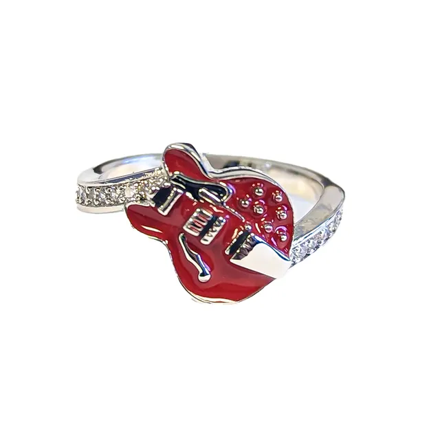 Joe Bonamassa Slanted Red ES gitarring rød emalje