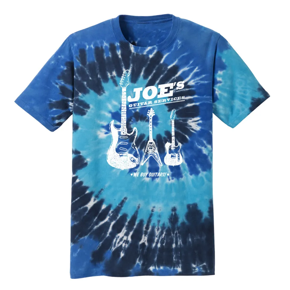 Joe Bonamassa Joe's Guitar Service t-skjorte tie dye svart bomull