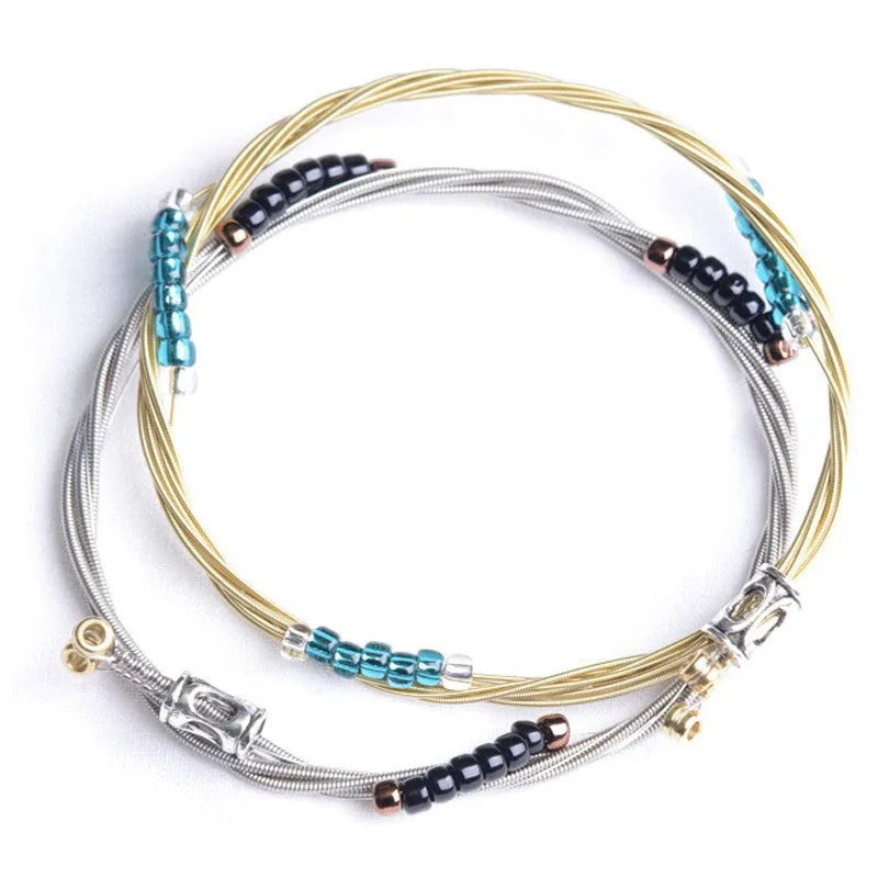 Joe Bonamassa Guitar String armbånd sølv dame