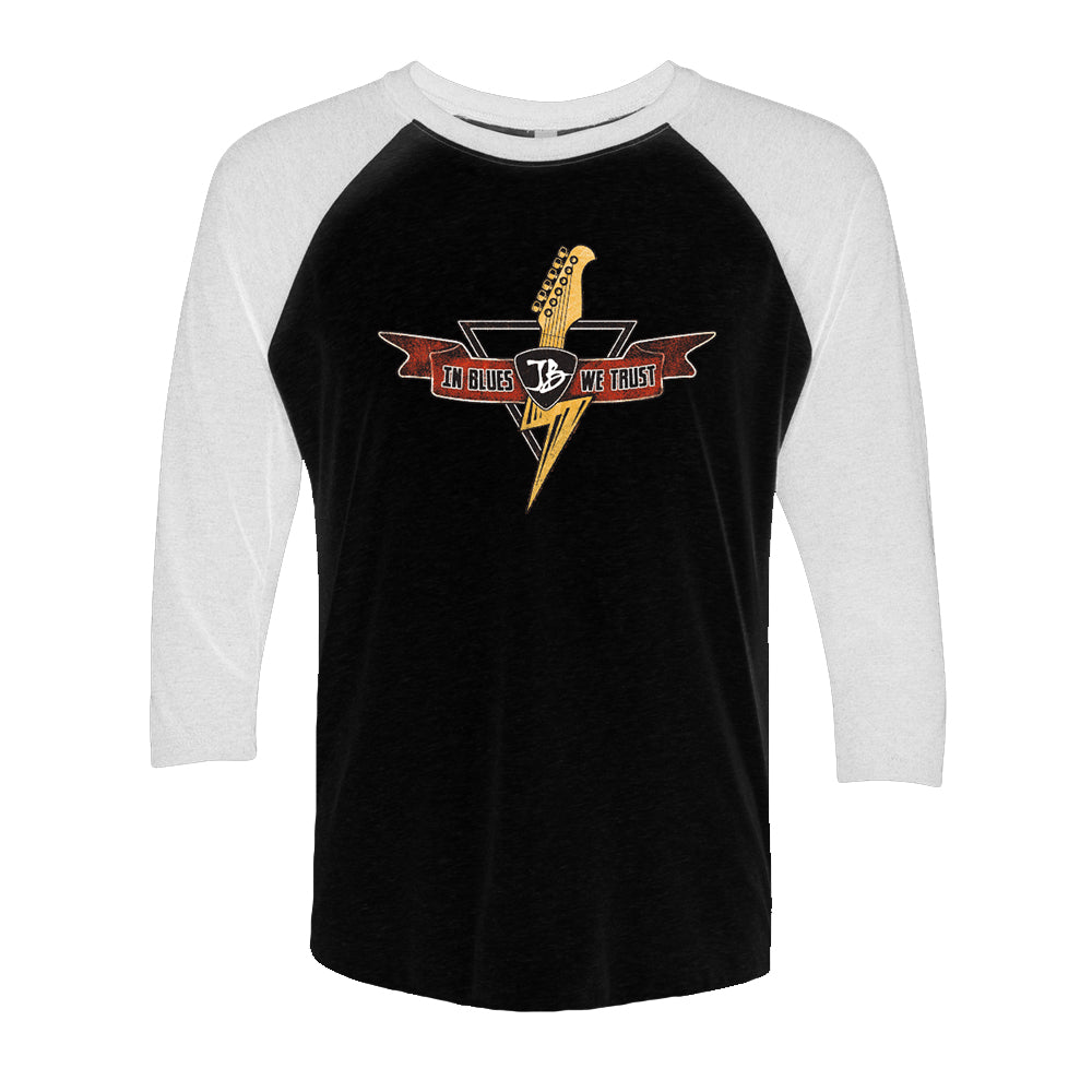 Joe Bonamassa Blues Thunderbolt 3/4 Sleeve t-skjorte Black Heather