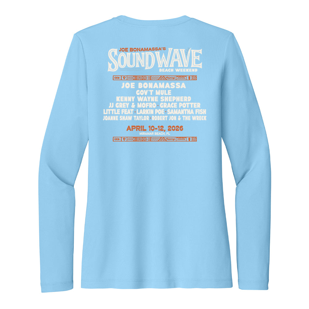 Joe Bonamassa Sound Wave Beach Weekend UV-genser dame