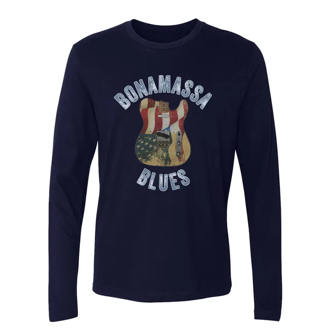 Joe Bonamassa Tele Blues Langermet herre navy bomull