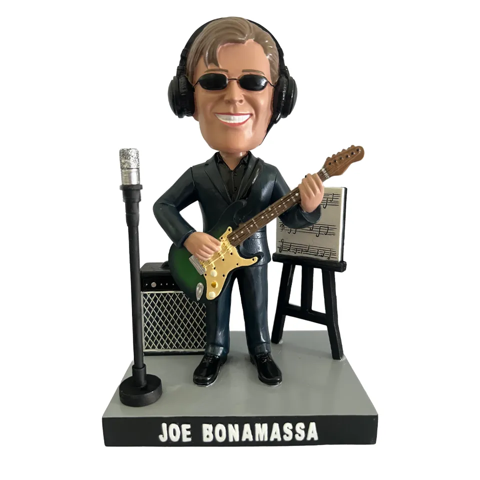 Joe Bonamassa Stratocaster Greenburst Bona-Bobble samlefigur
