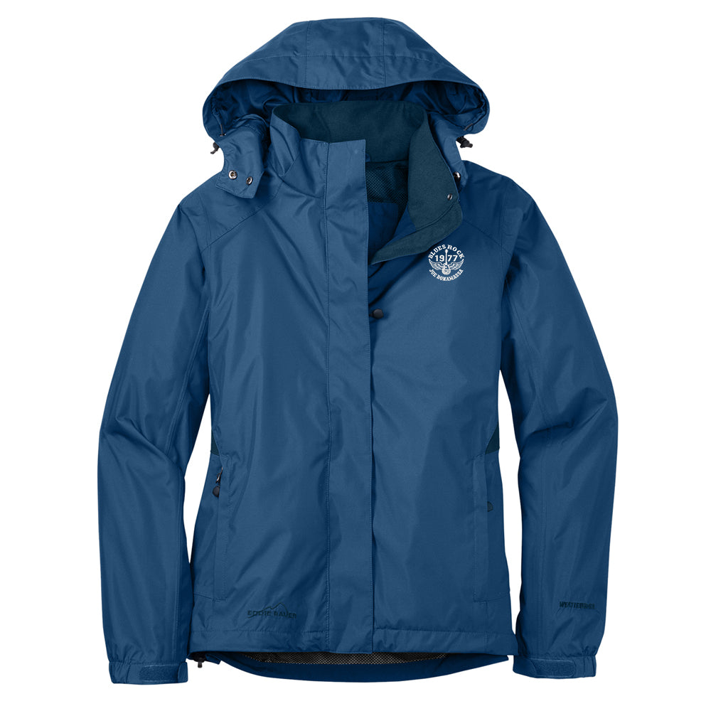 Joe Bonamassa Blues Rock Eddie Bauer regnjakke dame svart vanntett