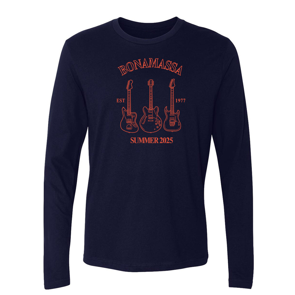 Joe Bonamassa Summer 2025 Langermet T-skjorte herre svart