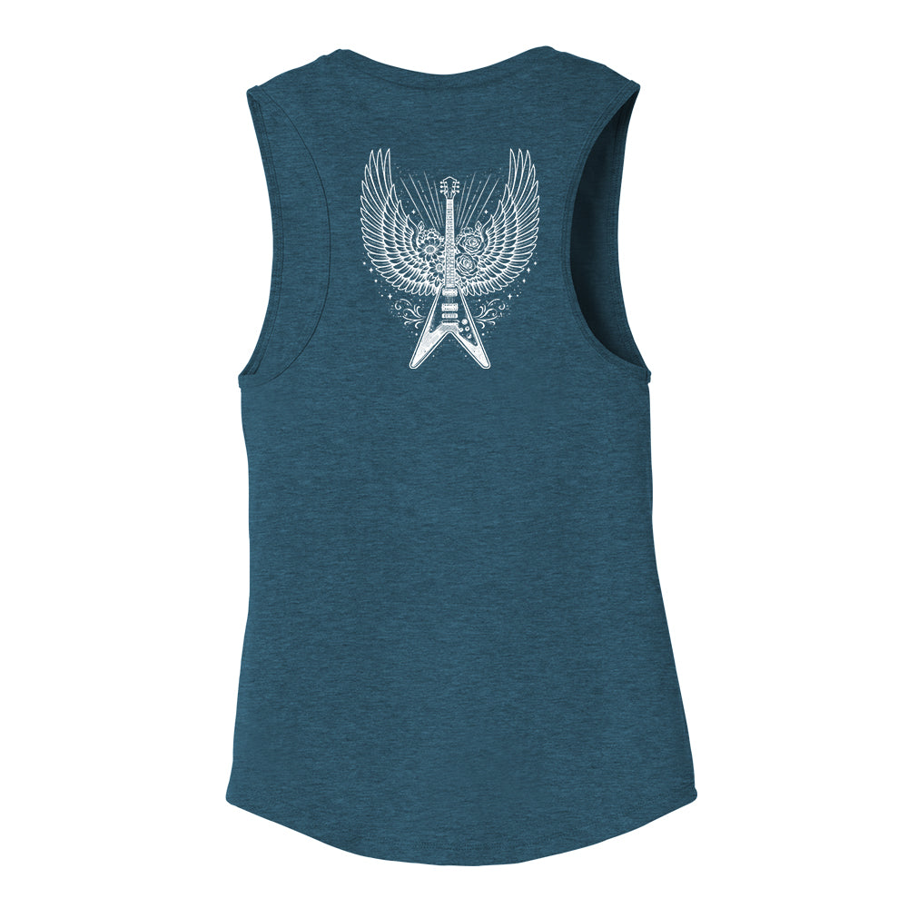 Joe Bonamassa Blues Angel singlet dame svart bomull