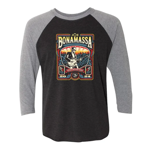 Joe Bonamassa U.S. Summer Tour 2024 t-skjorte grå 3/4 ermer