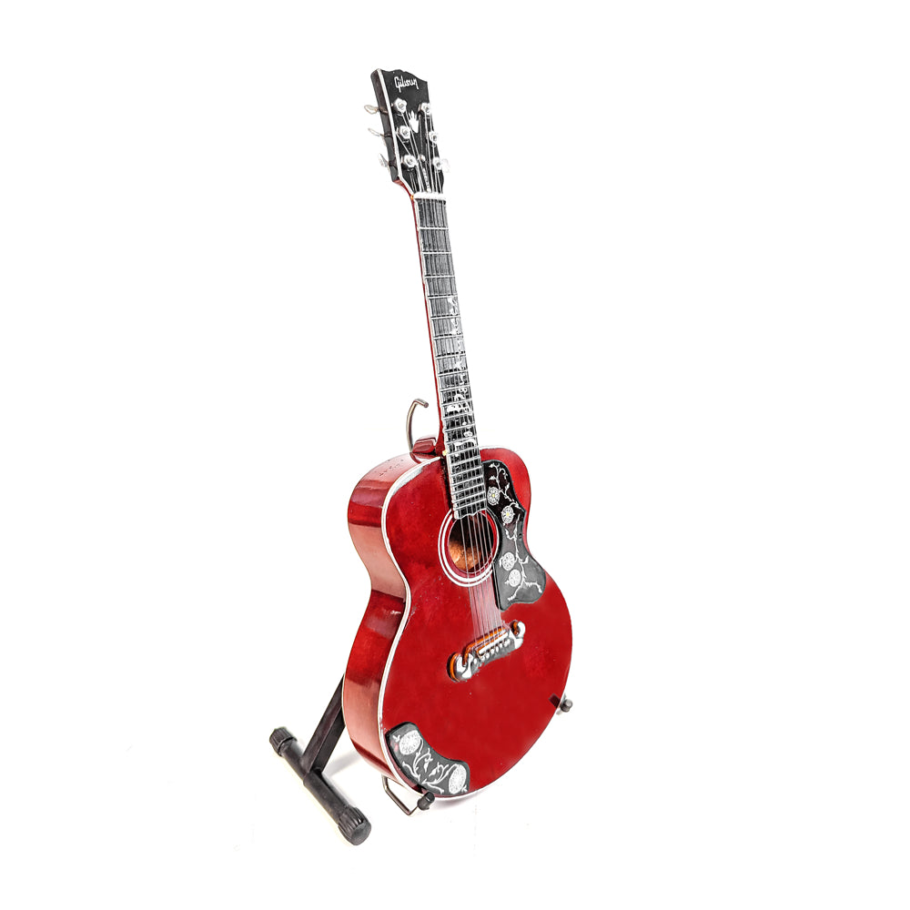 Joe Bonamassa Gibson J-200 miniatyrgitar cherry 1:4