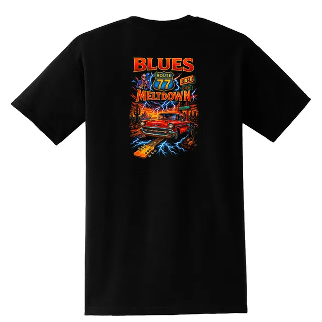 Joe Bonamassa Blues Meltdown t-skjorte svart lomme