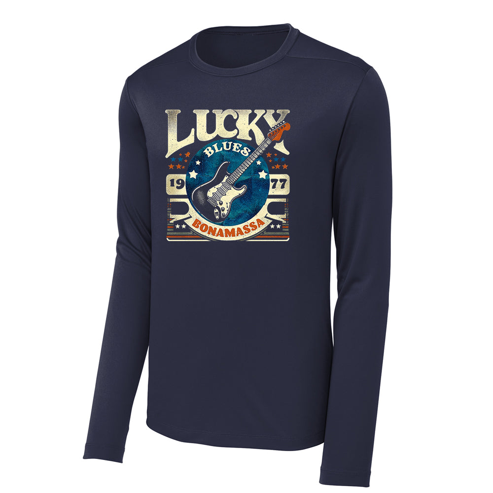 Joe Bonamassa Lucky Blues UV Pro langermet trøye svart UPF 50
