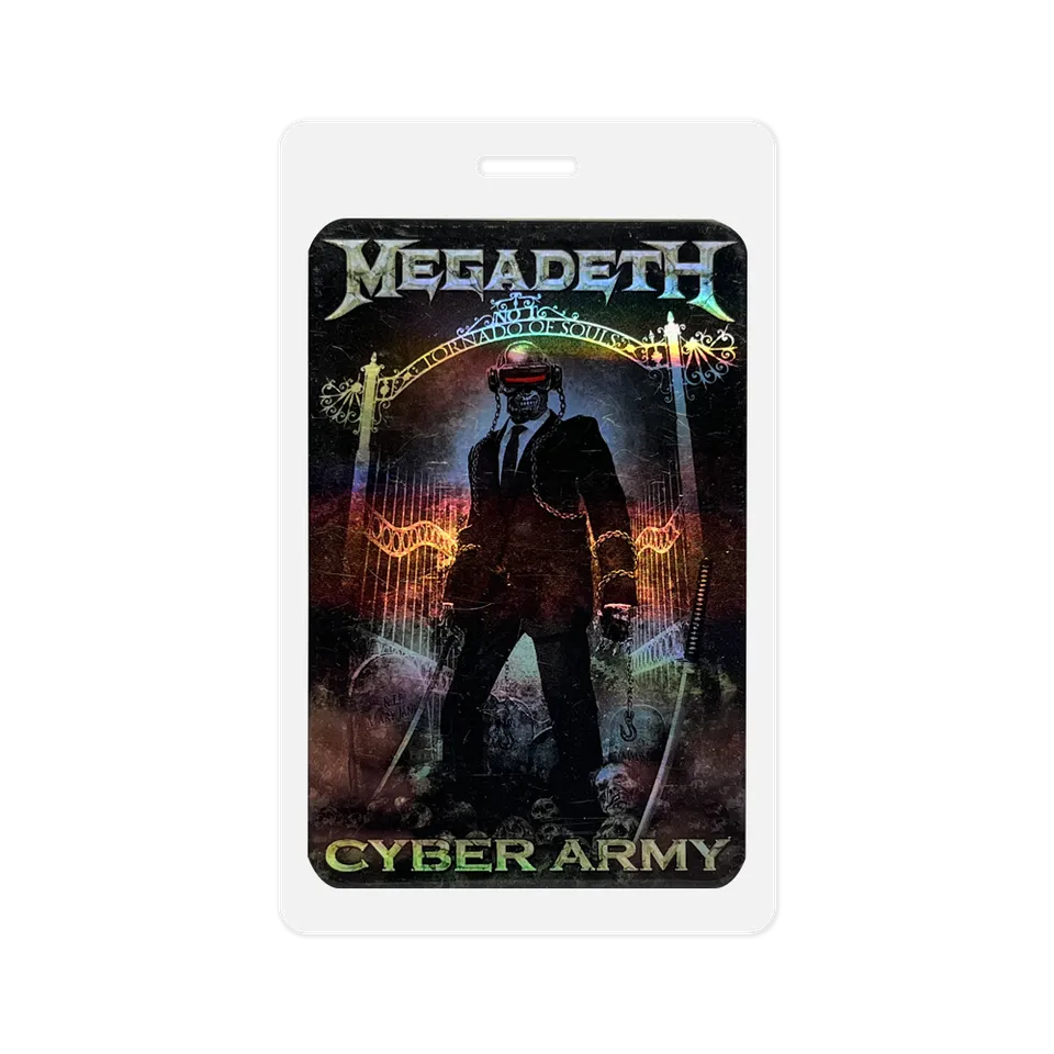 Megadeth Cyber Army 2018 laminat pass limited edition