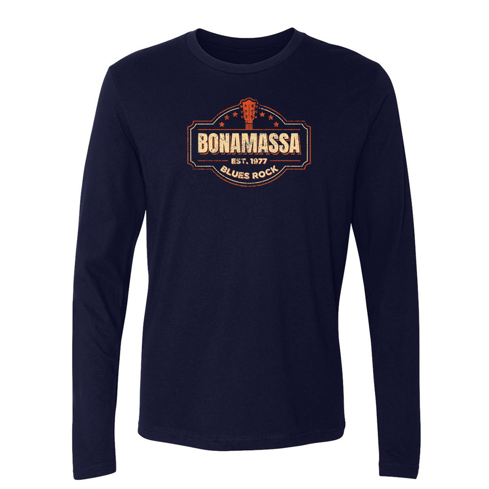 Joe Bonamassa Blues Rock Seal langermet herre svart bomull