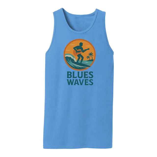 Joe Bonamassa Blues Waves Beach Wash singlet Merlot