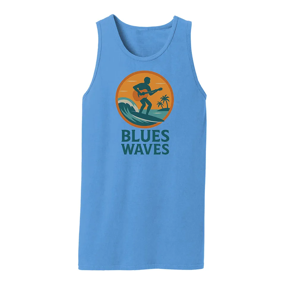 Joe Bonamassa Blues Waves Beach Wash singlet Merlot