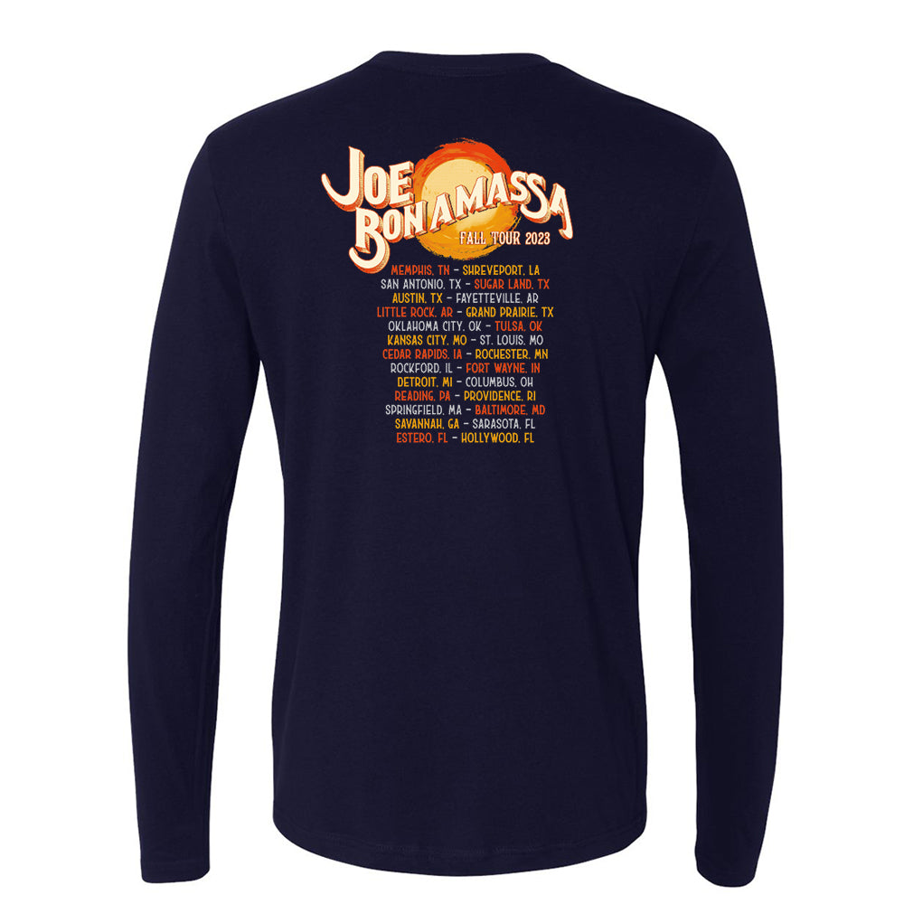 Joe Bonamassa 2023 U.S. Fall Tour Serenade langermet t-skjorte herre