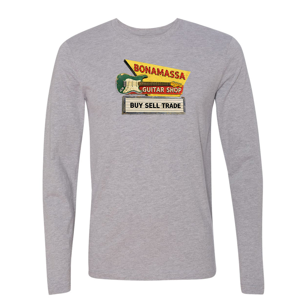 Joe Bonamassa Bona Guitar Shop langermet t-skjorte herre