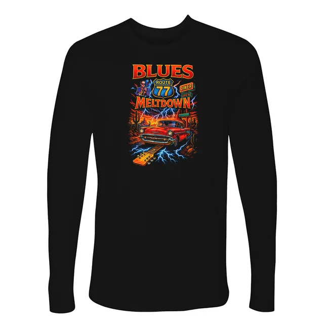 Joe Bonamassa Blues Meltdown langermet t-skjorte svart bomull