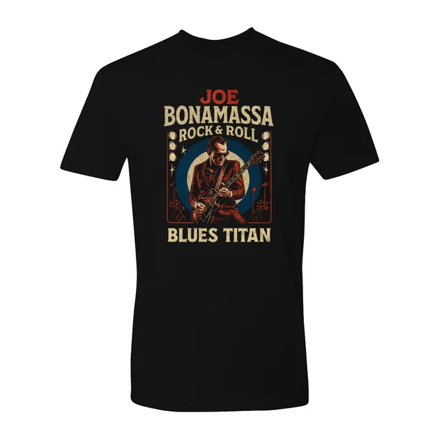 Joe Bonamassa Blues Titan Rock & Roll t-skjorte svart bomull