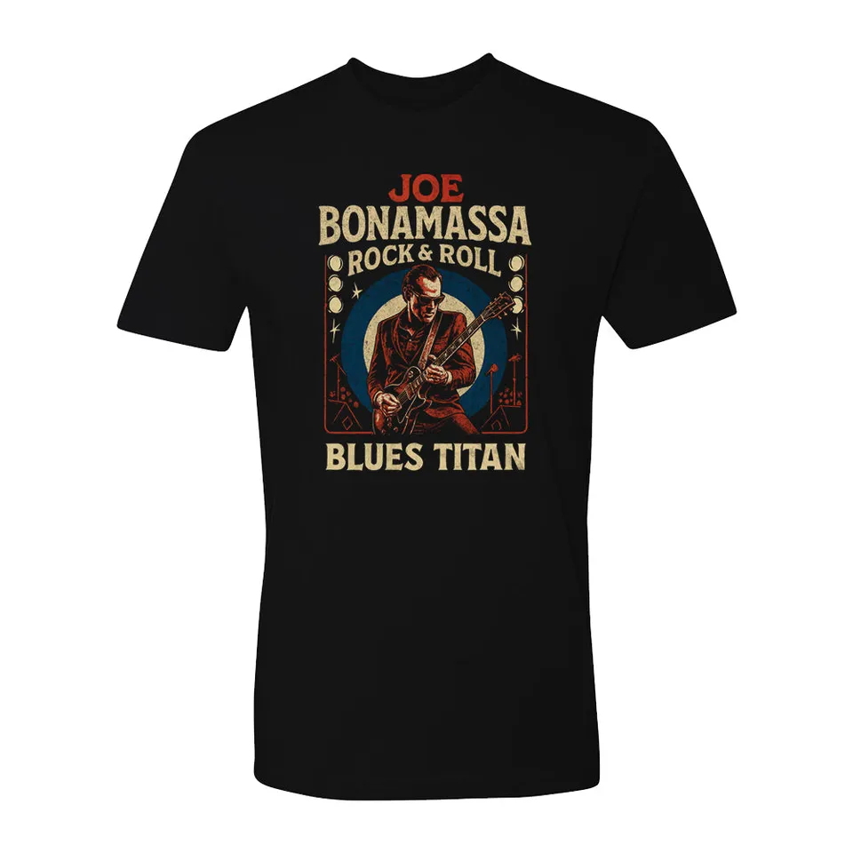 Joe Bonamassa Blues Titan Rock & Roll t-skjorte svart bomull