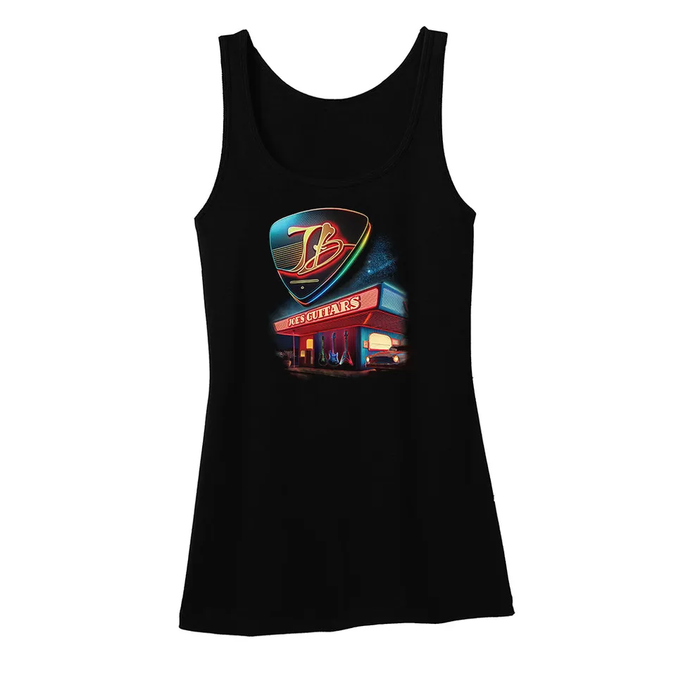 Joe Bonamassa Joe's Guitars Neon Diner singlet dame svart