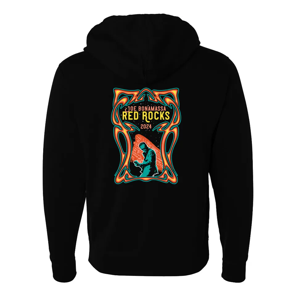 Joe Bonamassa 2024 Retro Red Rocks hettejakke svart