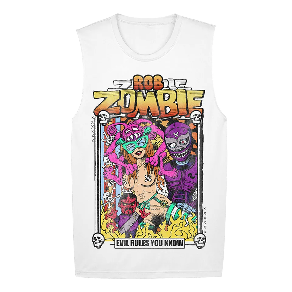Rob Zombie Toontime Muscle Tee T-skjorte tegneserietrykk