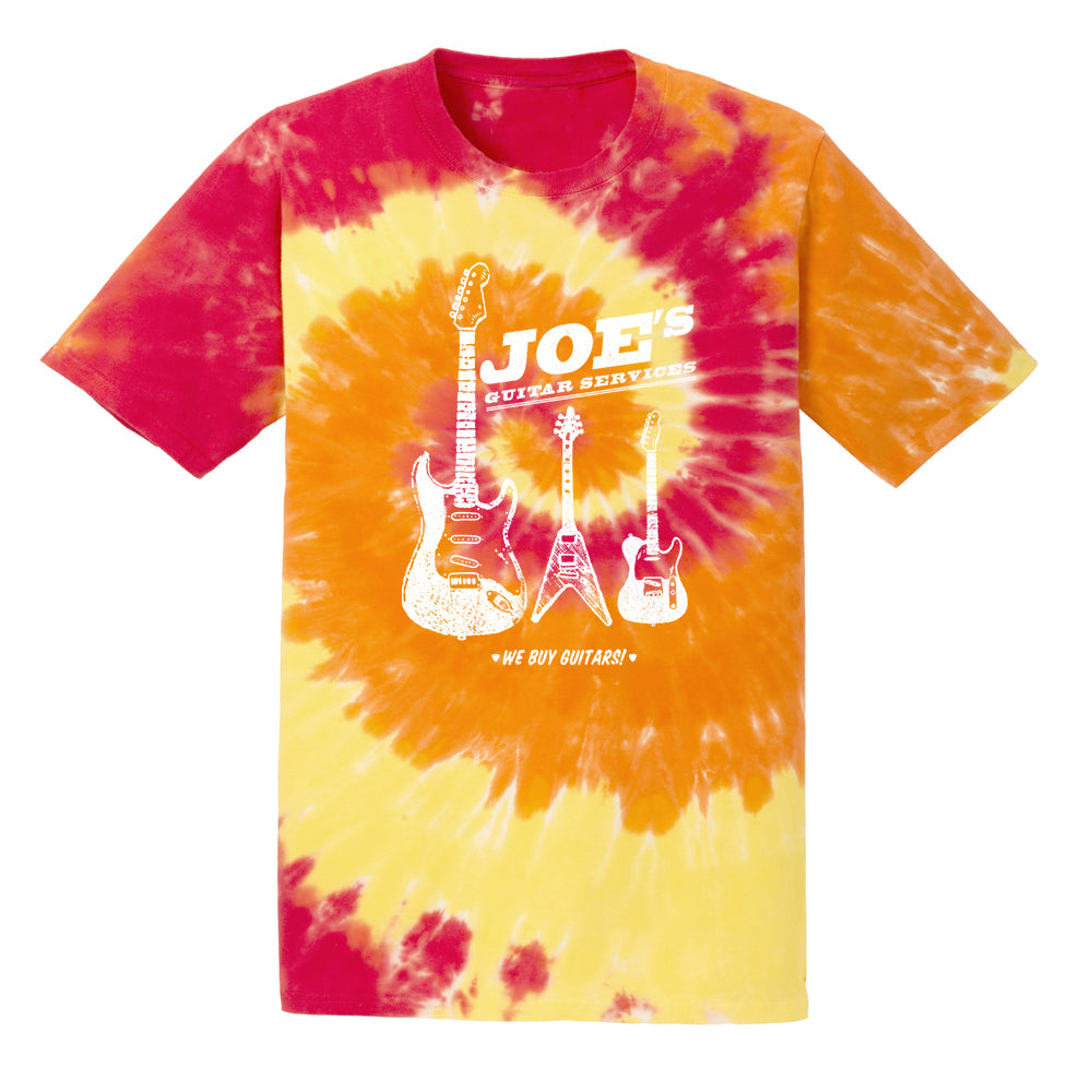 Joe Bonamassa Joe's Guitar Service t-skjorte tie dye svart bomull
