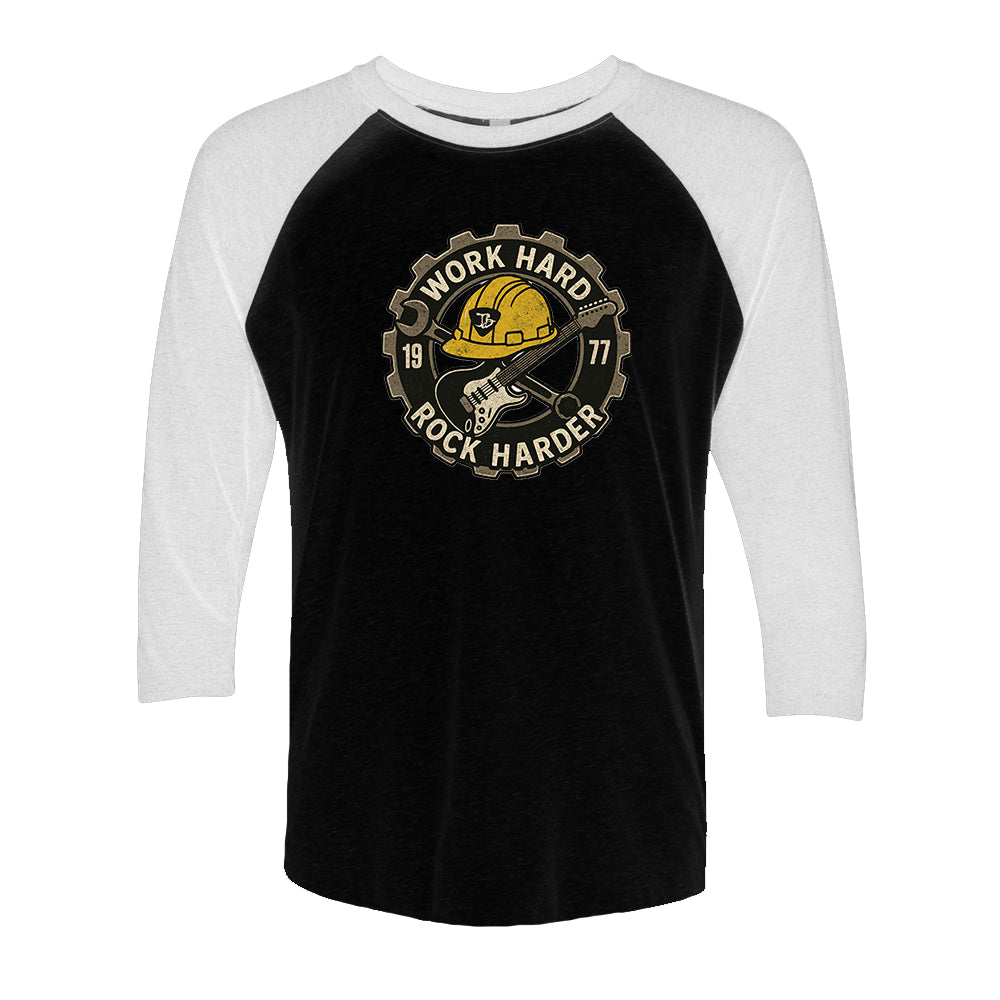 Joe Bonamassa Work Hard Rock Harder raglan t-skjorte 3/4