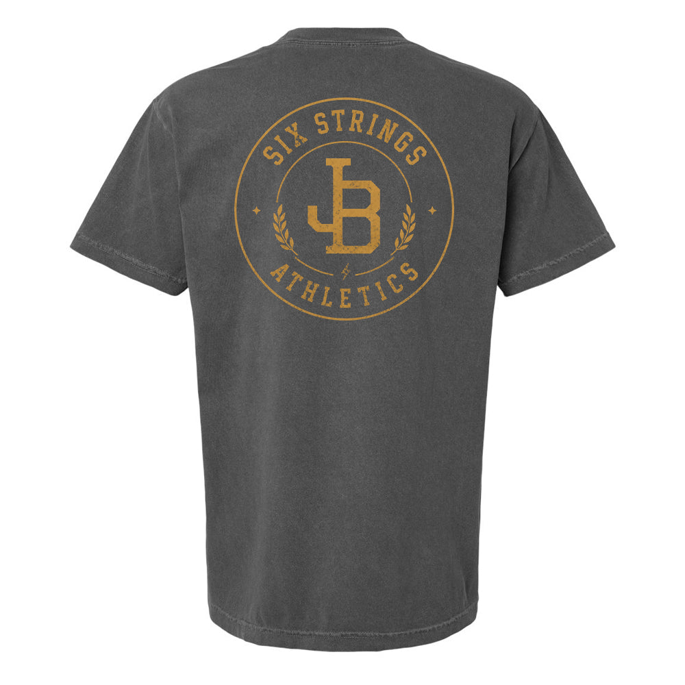 Joe Bonamassa Six Strings Athletics T-skjorte vintage bomull