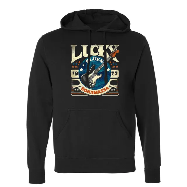 Joe Bonamassa Lucky Blues Strat hettegenser svart pullover