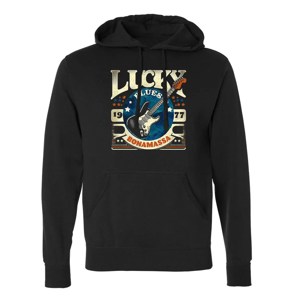 Joe Bonamassa Lucky Blues Strat hettegenser svart pullover