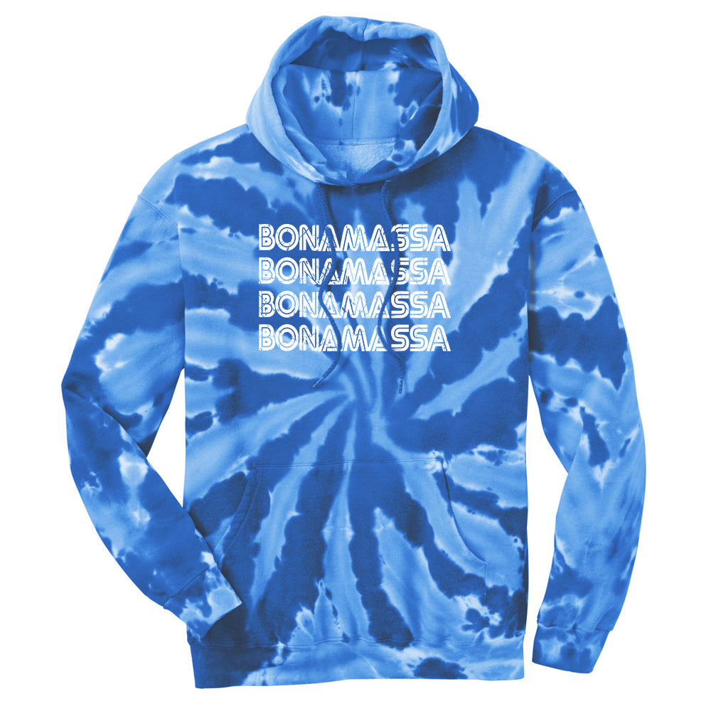 Joe Bonamassa Quadamassa hettegenser tie-dye turkis