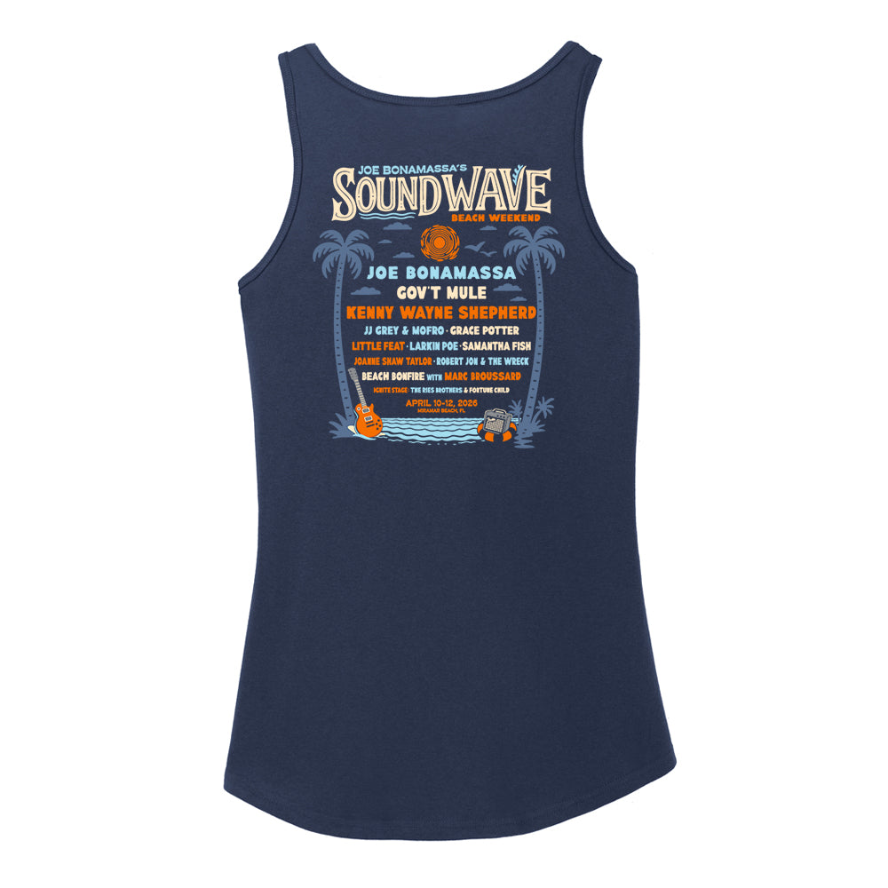 Joe Bonamassa 2026 Sound Wave Beach Weekend singlet dame