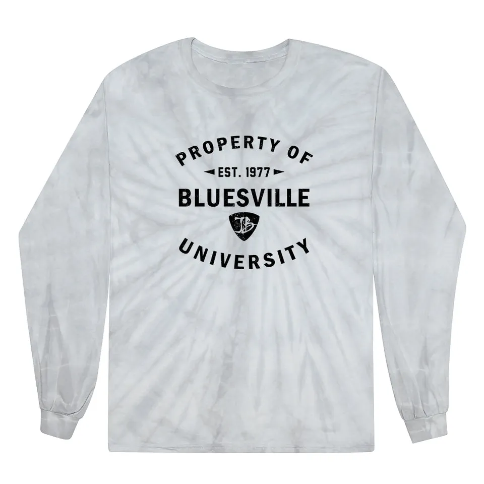 Joe Bonamassa Property of Bluesville University langermet t-skjorte tie-dye