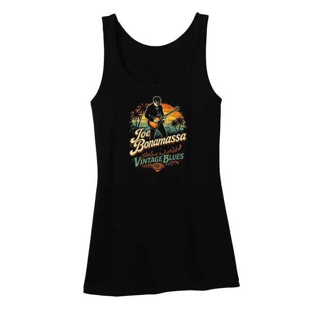Joe Bonamassa JB Vintage Blues Singlet dame svart bomull