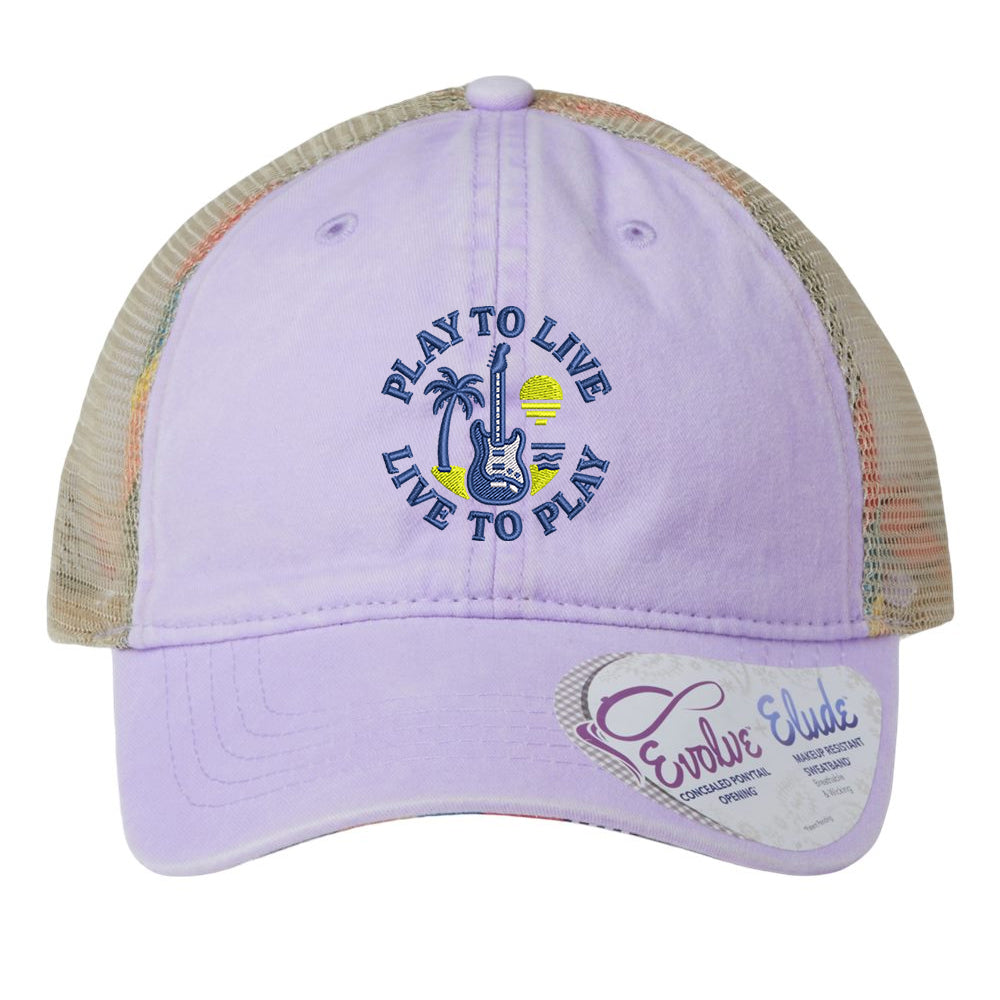 Joe Bonamassa Live To Play Washed Mess caps lavender dame mesh