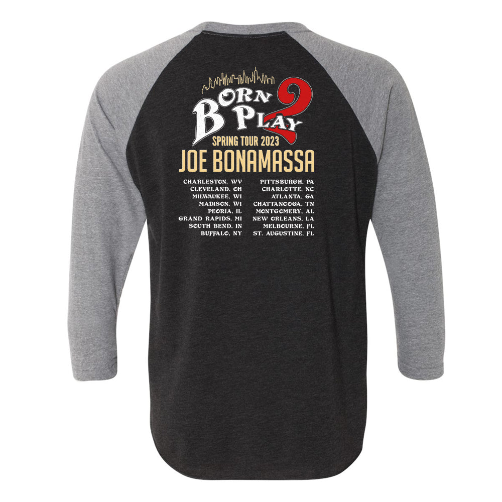 Joe Bonamassa 2023 U.S. Spring Tour t-skjorte 3/4