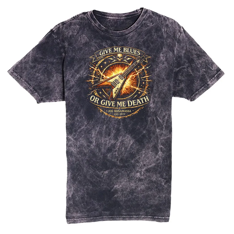 Joe Bonamassa Give Me Blues vintage t-skjorte svart