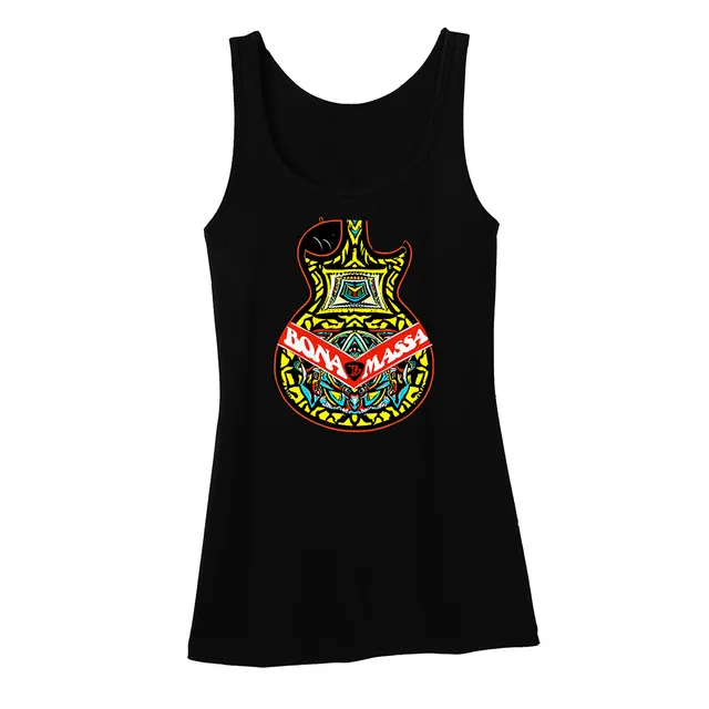 Joe Bonamassa Tribal Guitar singlet dame svart bomull