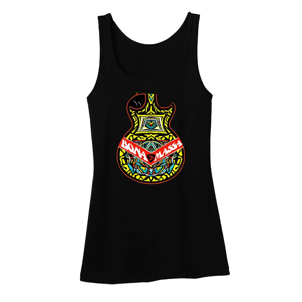 Joe Bonamassa Tribal Guitar singlet dame svart bomull