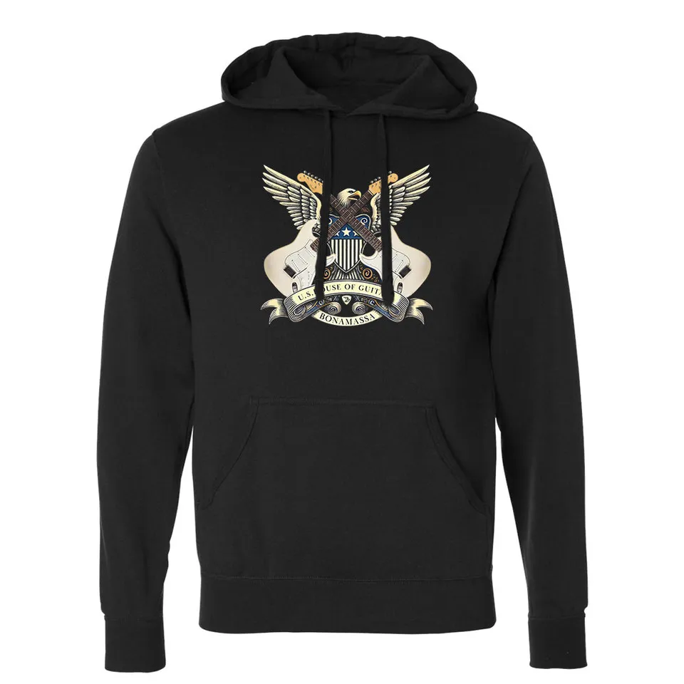 Joe Bonamassa House of Guitars Seal hettegenser svart bomullsfleece
