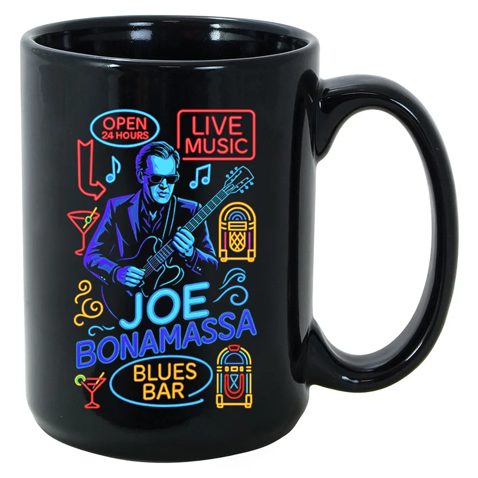 Joe Bonamassa Soho Blues krus keramikk 325 ml hvit