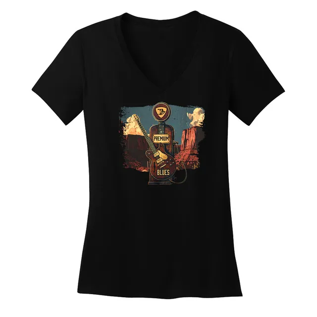 Joe Bonamassa Fueled By The Blues V-Neck t-skjorte dame bomull