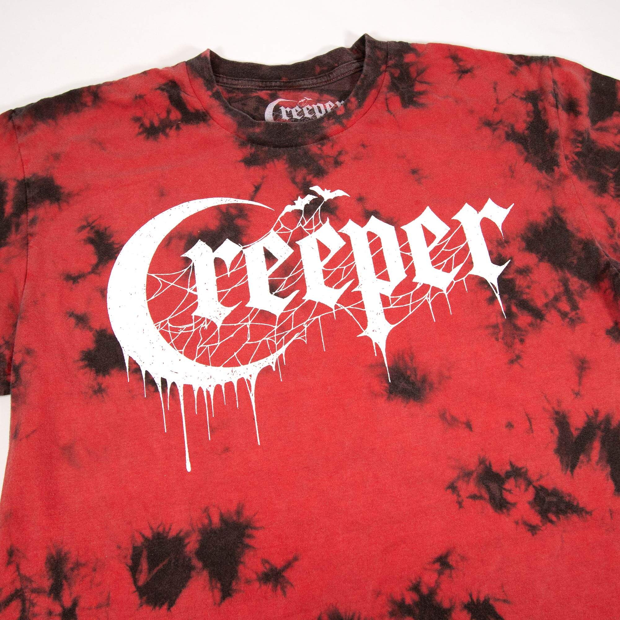 Creeper Logo Tie Dye Tee t-skjorte rød/svart