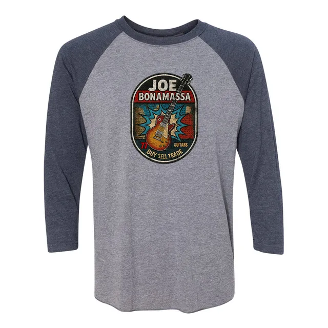 Joe Bonamassa Premium Collection 3/4 t-skjorte hvit/svart
