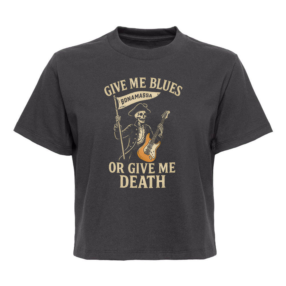Joe Bonamassa Give Me Blues Or Give Me Death t-skjorte dame boxy
