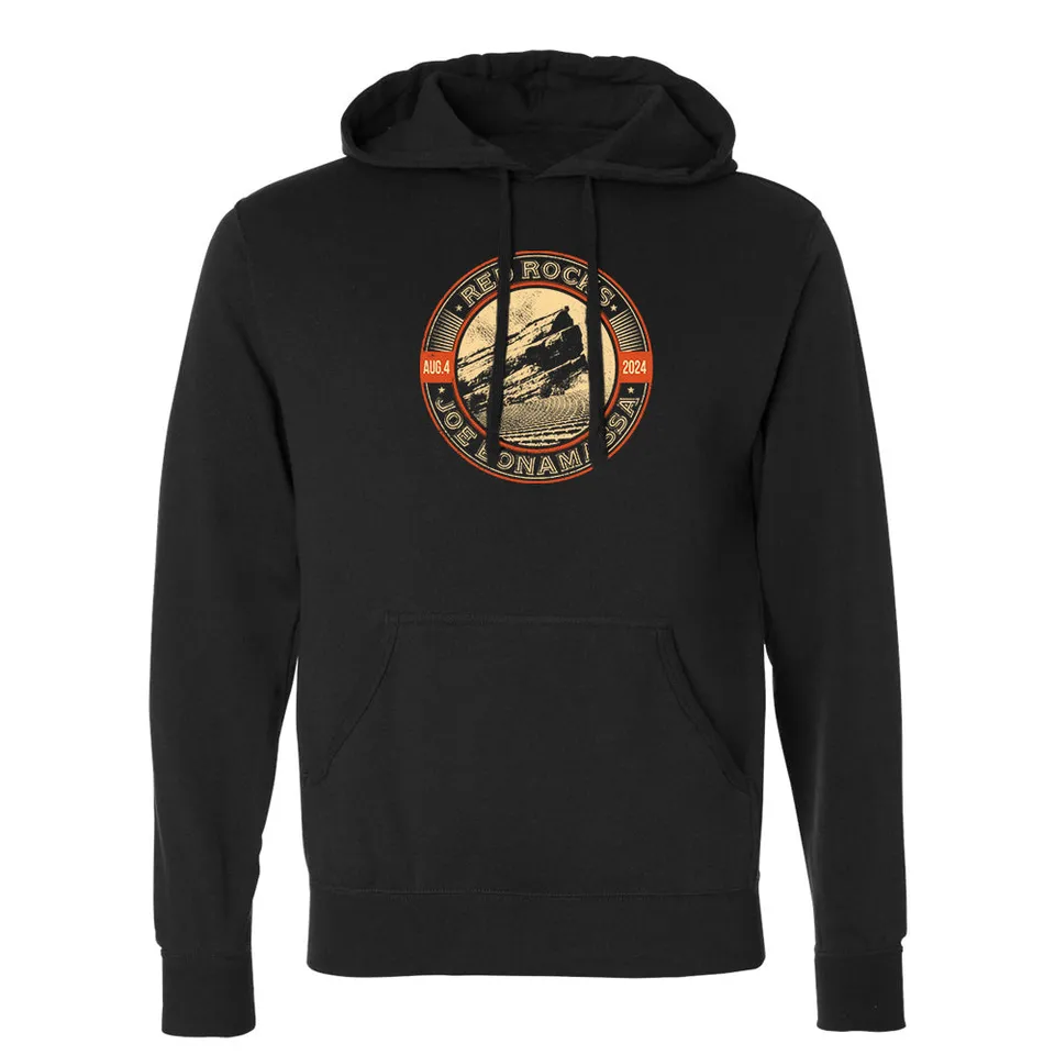 Joe Bonamassa Red Rocks 2024 hettegenser unisex svart
