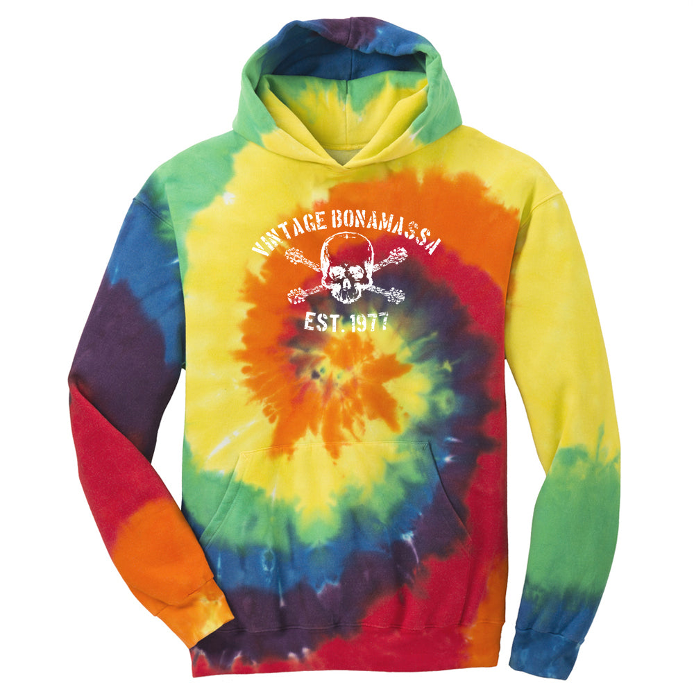 Joe Bonamassa JB Tie Dye hettegenser svart fleece